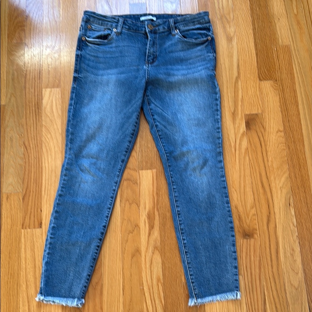 EUC STS Blue ankle skinny jeans sz 31